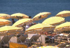 beach umbrellas